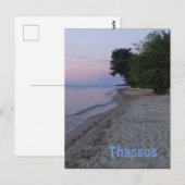 Uitzicht van Thassos uit Skala Rachoni Briefkaart (Voorkant / Achterkant)