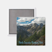 Uitzicht van Thornton Lakes, North Cascades Magneet (Voorkant / Achterkant)