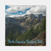 Uitzicht van Thornton Lakes, North Cascades Magneet (Voorkant)