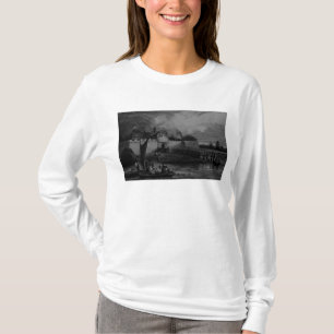 Uitzicht van Tilbury Fort, gegraveerd door H. Adha T-shirt