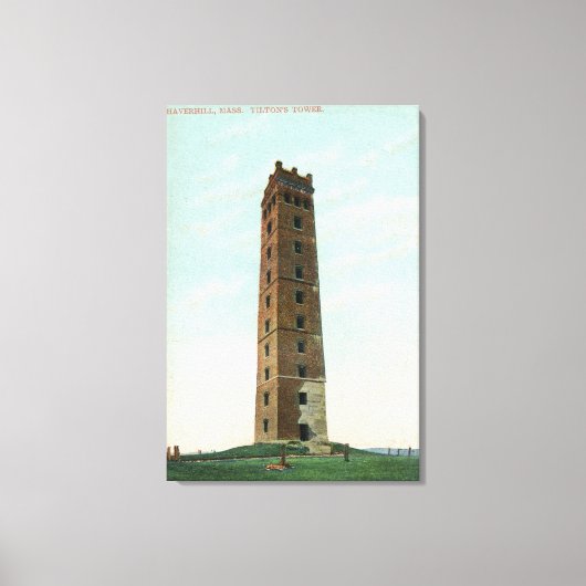 Uitzicht van Tilton's Tower Canvas Afdruk (Voorkant)