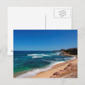 Uitzicht van toeristen vanuit de lucht die op een  briefkaart (Voorkant / Achterkant)