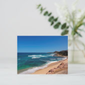 Uitzicht van toeristen vanuit de lucht die op een  briefkaart (Staand voorkant)