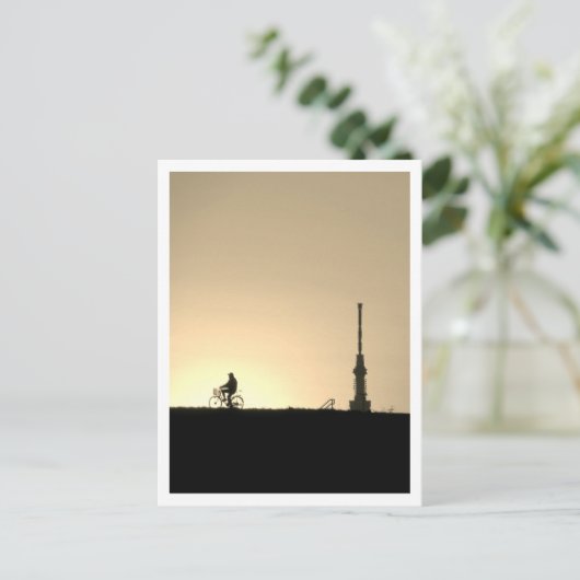 Uitzicht van Tokyo Skytree: Edogawa Riverbank Brie Briefkaart (Staand voorkant)