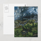 Uitzicht van Toledo, El Greco Briefkaart (Voorkant / Achterkant)