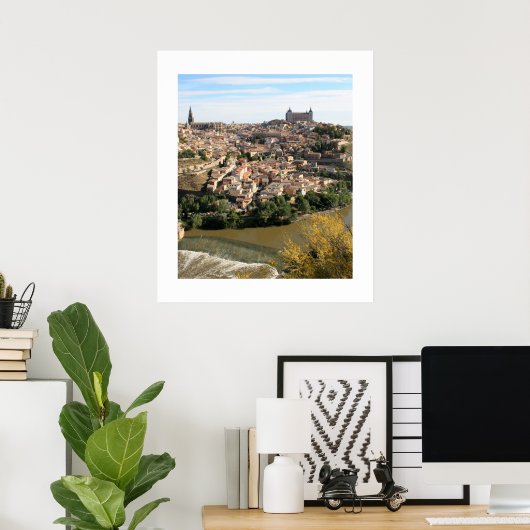 Uitzicht van Toledo Poster (Thuiskantoor)
