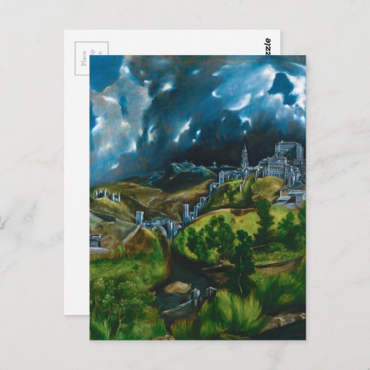 Uitzicht van Toledo van El Greco (1599) Briefkaart (Voorkant / Achterkant)