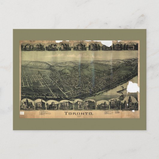 Uitzicht van Toronto, Ohio (1899) Briefkaart (Voorkant)