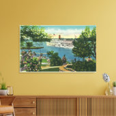 Uitzicht van Toronto Steamer Canvas Afdruk (Insitu (Woonkamer))