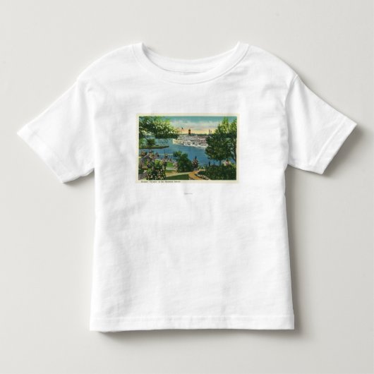 Uitzicht van Toronto Steamer Kinder Shirts (Voorkant)