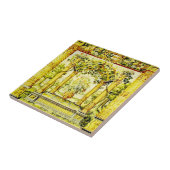 Uitzicht van Toscaanse druiven en wijnstokken Tegeltje (Zijkant)