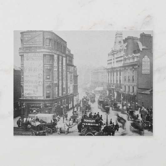 Uitzicht van Tottenham Court Road, c.1885 Briefkaart (Voorkant)