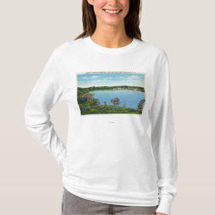 Uitzicht van Town van West Lake Road T-shirt