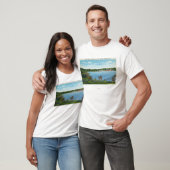 Uitzicht van Town van West Lake Road T-shirt (Unisex)