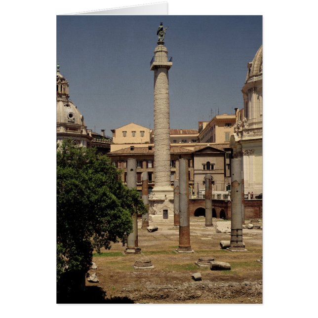 Uitzicht van Trajan's column, 113 AD (Voorkant)