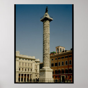 Uitzicht van Trajan's column, 113 AD Poster