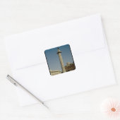 Uitzicht van Trajan's column, 113 AD Vierkante Sticker (Envelop)