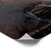 Uitzicht van Trappist-1f Exoplanet Poster (Hoek)