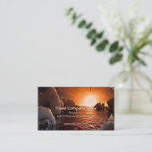 Uitzicht van Trappist-1f Exoplanet Visitekaartje (Staand voorkant)