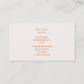 Uitzicht van Trappist-1f Exoplanet Visitekaartje (Achterkant)