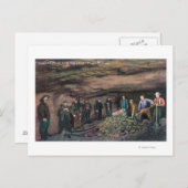 Uitzicht van Treadwell Mine Gold Miners Juneau, AK Briefkaart (Voorkant / Achterkant)