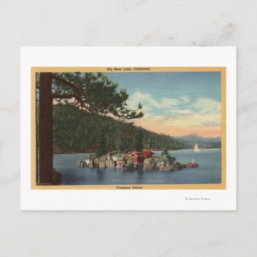 Uitzicht van Treasure Island Briefkaart (Voorkant)