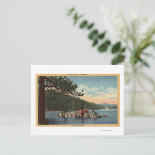 Uitzicht van Treasure Island Briefkaart (Staand voorkant)