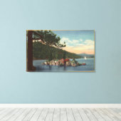Uitzicht van Treasure Island Canvas Afdruk (Insitu (Houten vloer))
