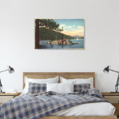 Uitzicht van Treasure Island Canvas Afdruk (Insitu (Slaapkamer))