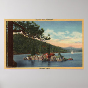 Uitzicht van Treasure Island Poster