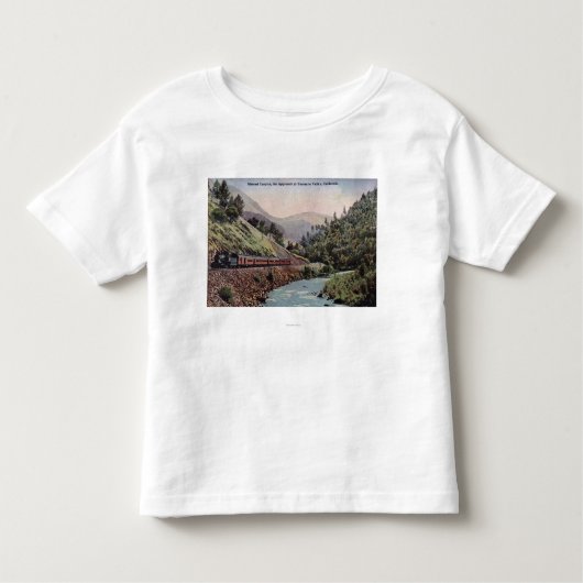 Uitzicht van treinen dat de vallei van Yosemite in Kinder Shirts (Voorkant)