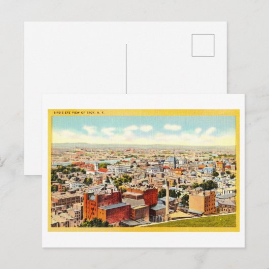 Uitzicht van Troje, New York, Briefkaart (Voorkant / Achterkant)