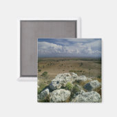 Uitzicht van Troy van het omliggende landschap Magneet (Voorkant / Achterkant)