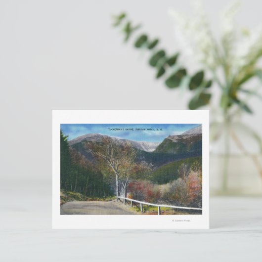 Uitzicht van Tuckermans Ravine Briefkaart (Staand voorkant)