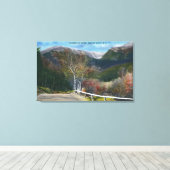Uitzicht van Tuckermans Ravine Canvas Afdruk (Insitu (Houten vloer))
