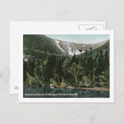 Uitzicht van Tuckermans Ravine, Mt. Washington Briefkaart (Voorkant / Achterkant)