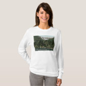 Uitzicht van Tuckermans Ravine, Mt. Washington T-shirt (Voorkant volledig)