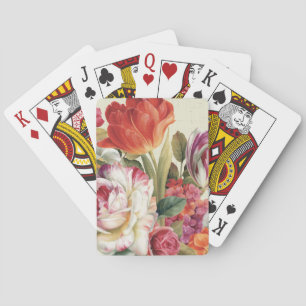Uitzicht van tuinbouwgewassen pokerkaarten
