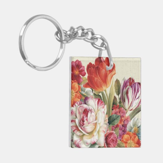 Uitzicht van tuinbouwgewassen sleutelhanger (Voorkant Links)