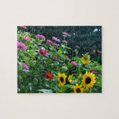 Uitzicht van tuinen, mooie tuin voor tuinbouw legpuzzel (Horizontaal)