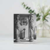 Uitzicht van twee caryatiden van de caryatiden" briefkaart (Staand voorkant)
