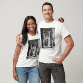 Uitzicht van twee caryatiden van de caryatiden" t-shirt (Unisex)