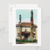 Uitzicht van Twee TotempolesWrangell, AK Briefkaart (Voorkant / Achterkant)