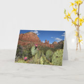 Uitzicht van TweelingButtes | Sedona, Arizona Kaart (Gele Bloem)