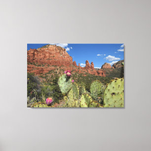 Uitzicht van Twin Buttes Sedona, Arizona Canvas Afdruk