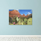 Uitzicht van Twin Buttes | Sedona, Arizona Canvas Afdruk (Insitu (Houten vloer))