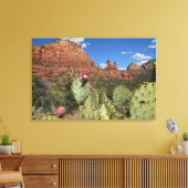 Uitzicht van Twin Buttes | Sedona, Arizona Canvas Afdruk (Insitu (Woonkamer))