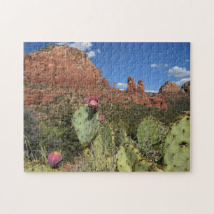 Uitzicht van Twin Buttes   Sedona, Arizona Legpuzzel