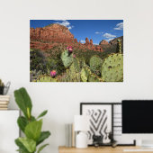 Uitzicht van Twin Buttes | Sedona, Arizona Poster (Thuiskantoor)