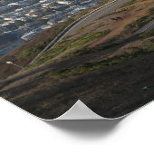 Uitzicht van Twin Peaks San Francisco Poster (Hoek)